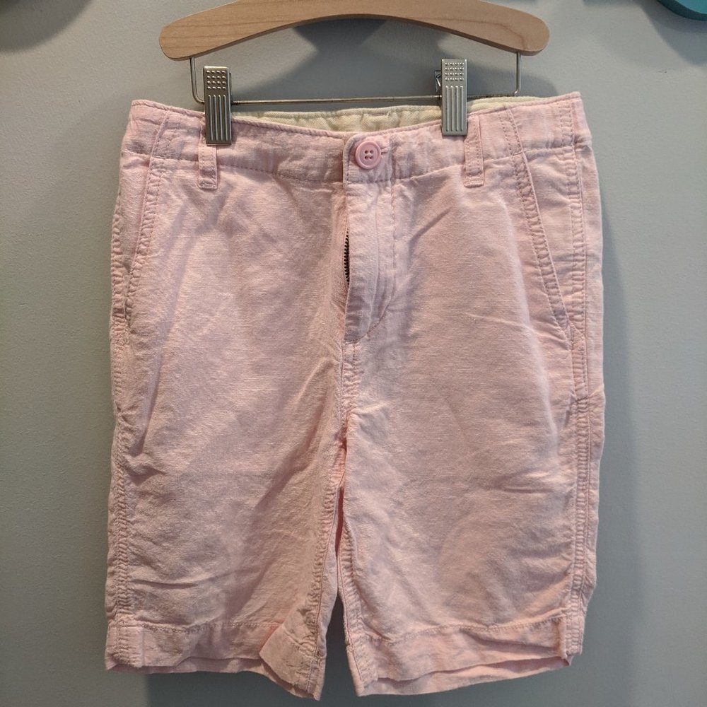 Boys gap pink linen shorts 7